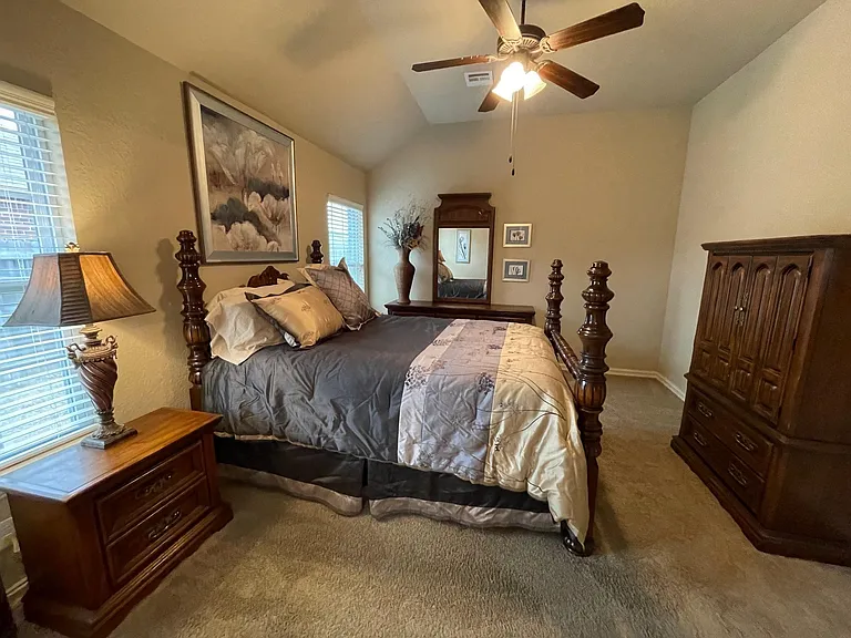 Generous primary suite with 5 pc bath and huge walk in closet.