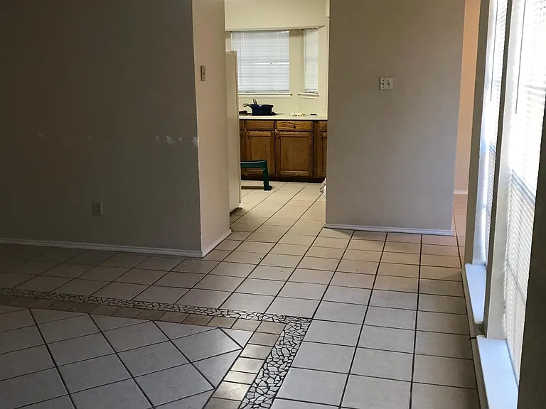 Living area-kitchen (still painting here)