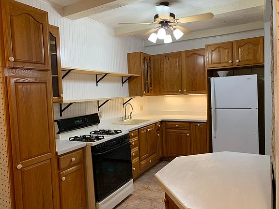 A massive kitchen with breakfast nook. (To the left of this photo)