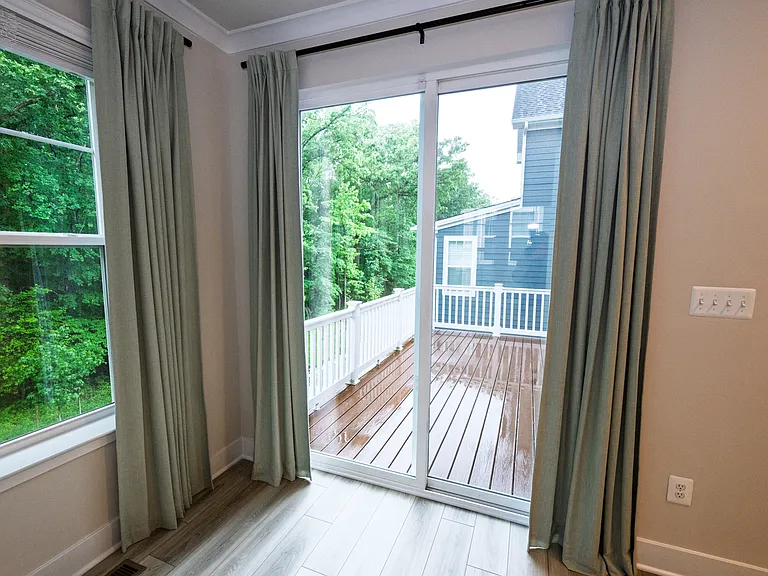 Back Porch with Sliding Door