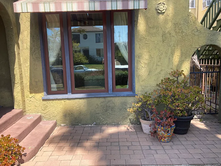 Patio area at front