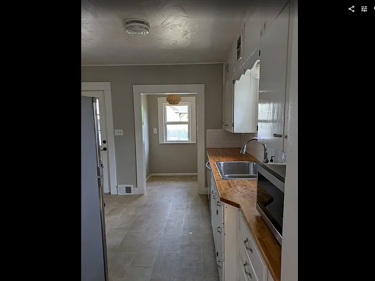 Kitchen with view of nook