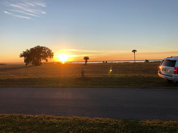 Sunset over the lake. 