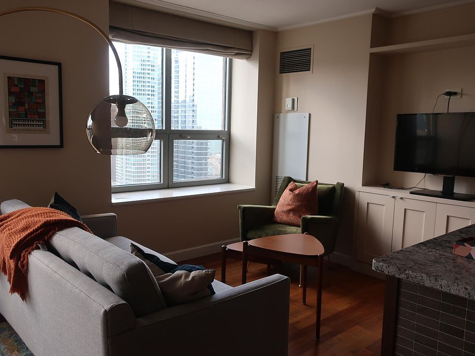 living room with west-facing city view