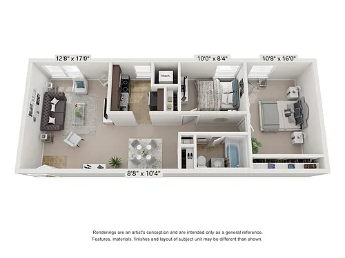 Floor plan 2/1
