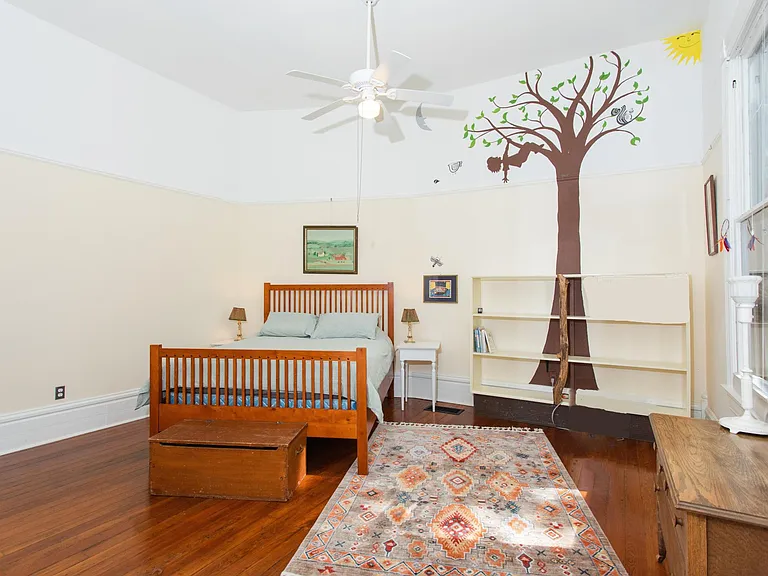 Downstairs bedroom (former playroom) Sunny and quiet.