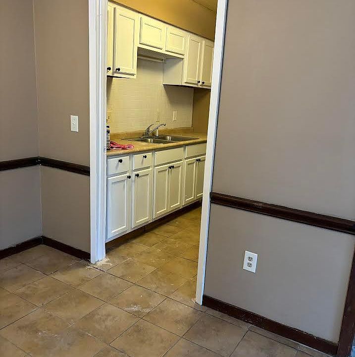 Dining room and kitchen