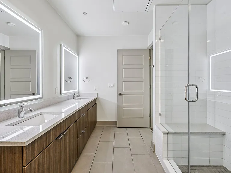Walk-In Showers and LED mirrors