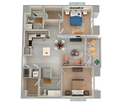 Floor plan B1AM-973