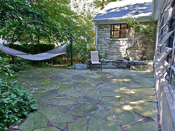 Back patio and porch. 