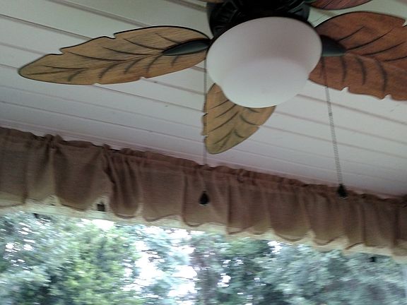 Ceiling fan/BP/burlap accent