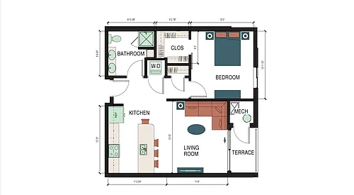 Floor plan Mallet
