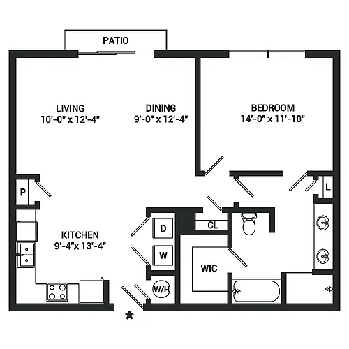 Floor plan 1x1 A5yq