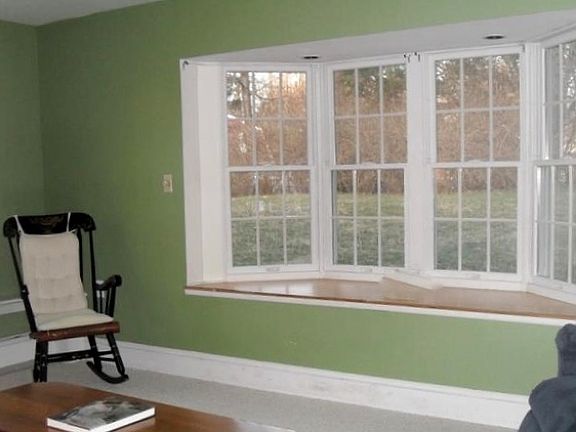 Bay window in living room