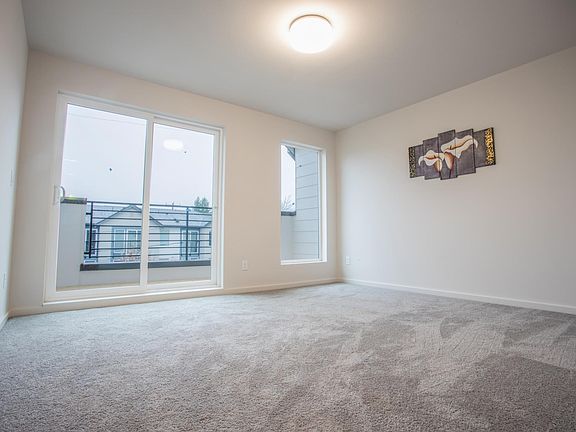 Master bedroom and deck