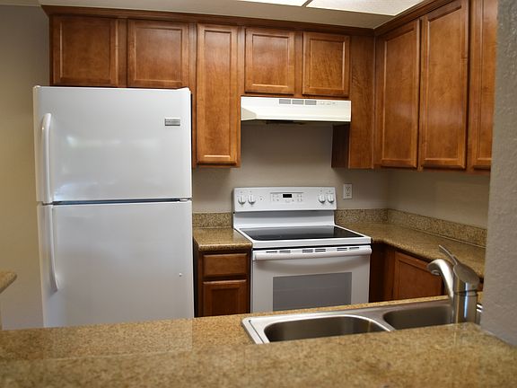 Kitchen with granite counters