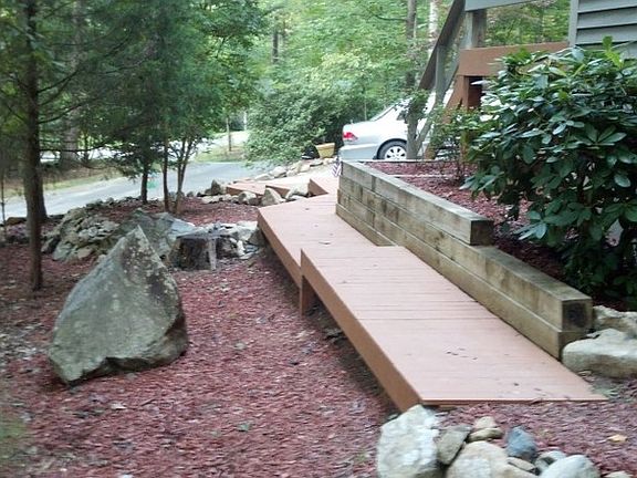 Side walkway to back