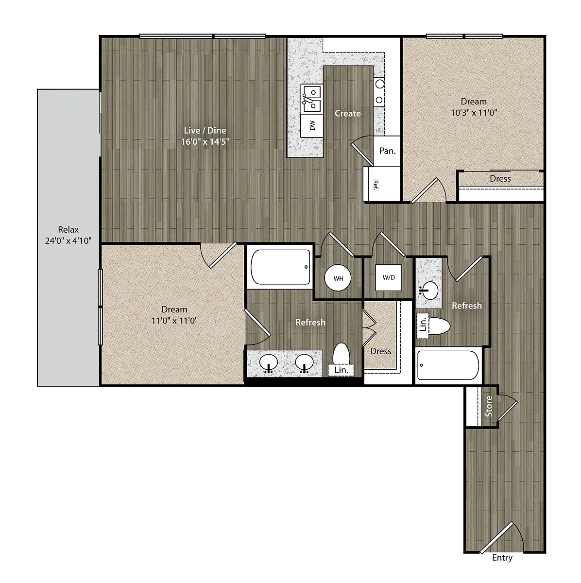 Floor plan B2