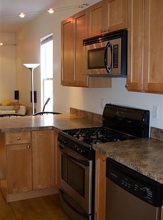 kitchen with stainless steel appliances