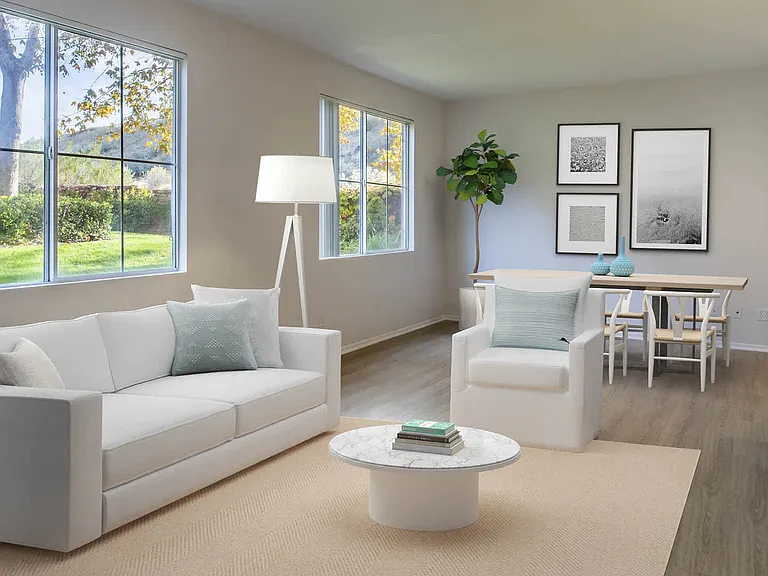 Living and Dining Area with Hard Surfaced Flooring