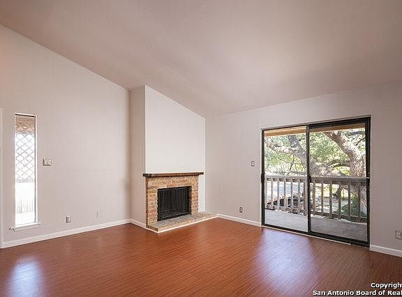 Wood - burning fireplace