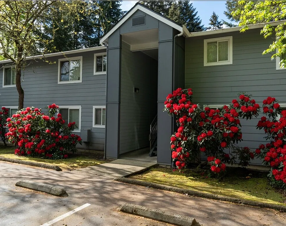 Outside entrance to unit
