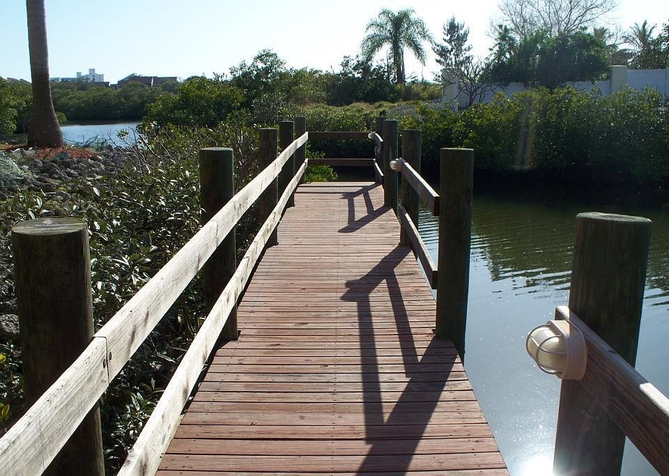 Private dock on Sarasota Bay