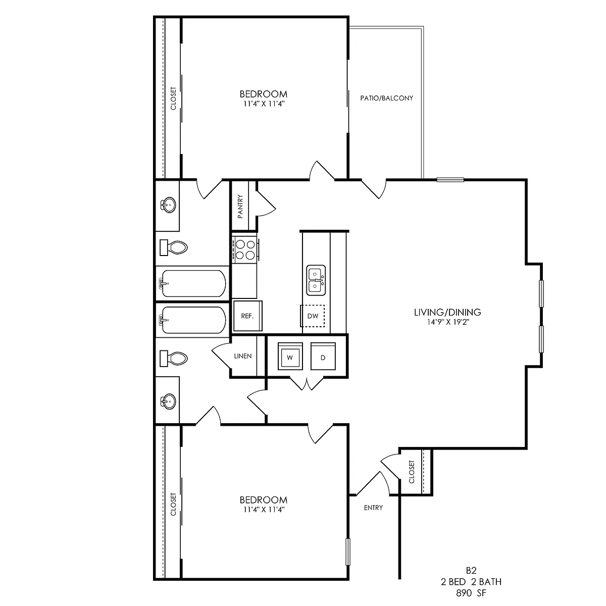 Floor plan B2 Classic