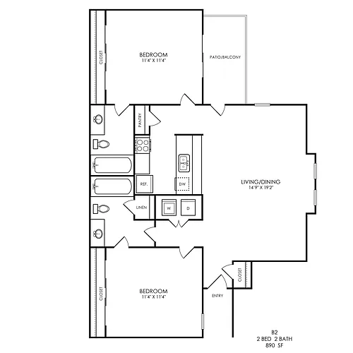 Floor plan B2 Classic