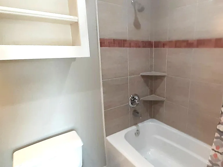 Custom tiles in front bathroom