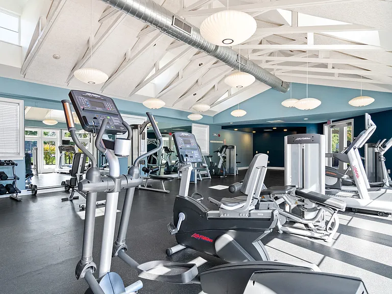 Plenty of cardio equipment at Rosemont Square in Randolph, MA