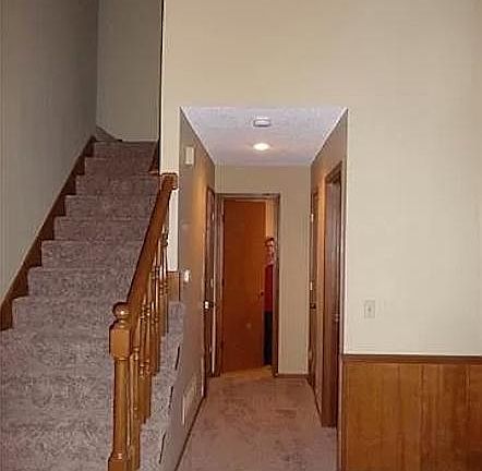 Main floor hallway and staircase