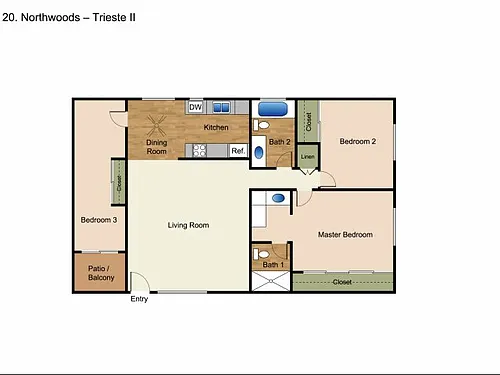 Floor plan Trieste