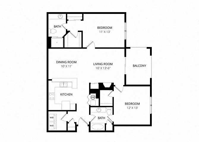 Floor plan Two Bedroom C