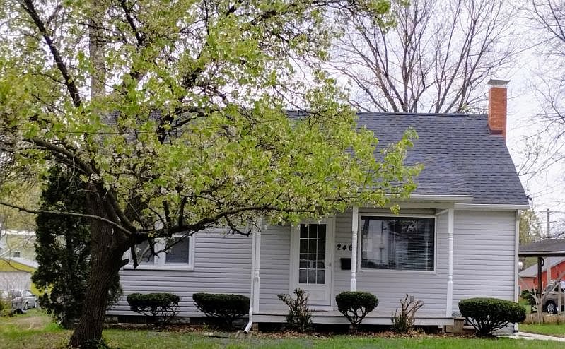 Nice size front porch. Landscaped