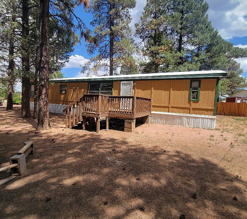 Front of home, with large deck.