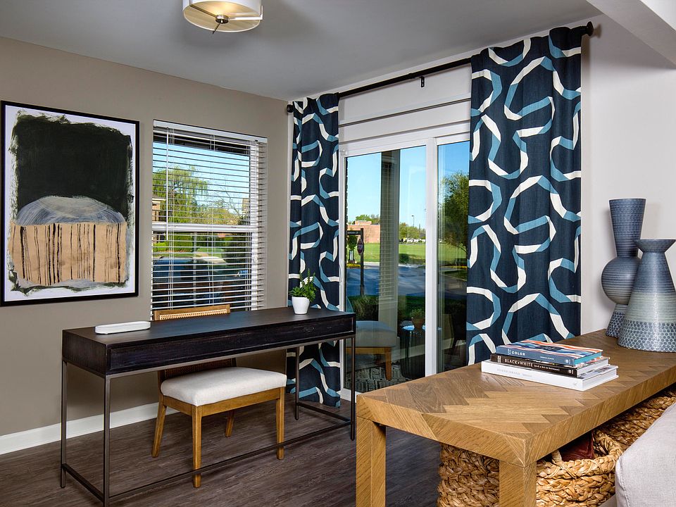 Sunroom with work space