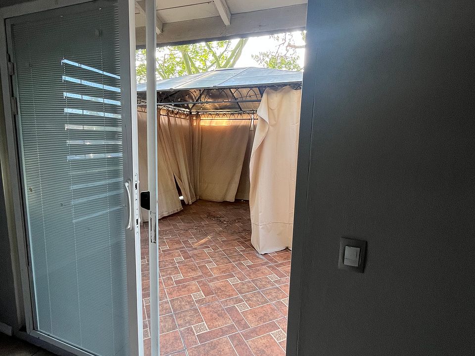 Back patio from living room