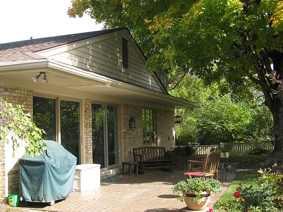 Back view with patio