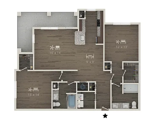 Floor plan B2