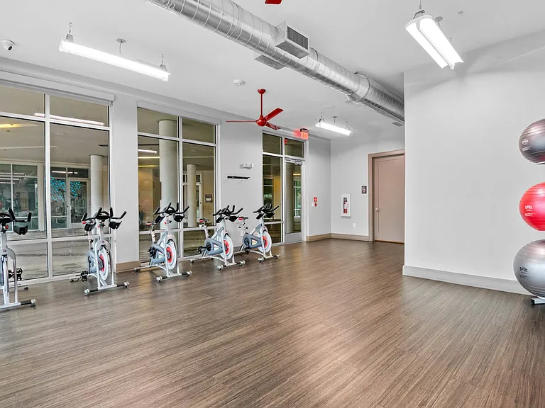 Fitness studio at South Side Flats in Dallas TX