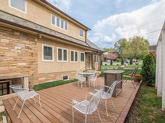rear patio with electrical outlets