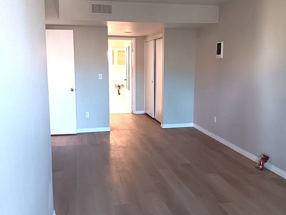 From balcony to master bath through master bed.