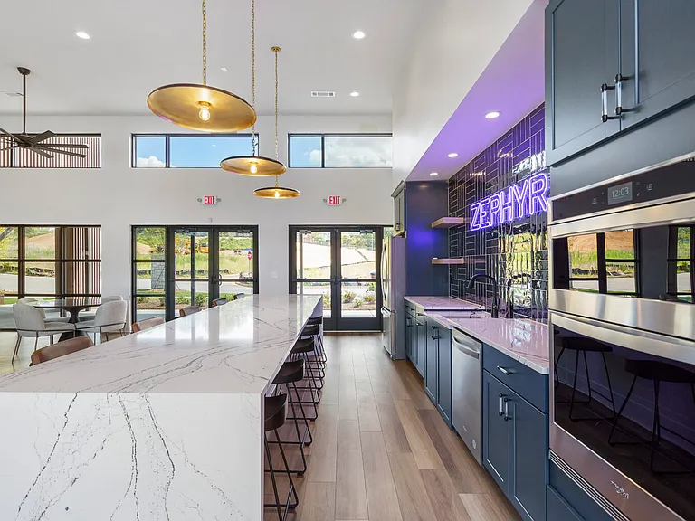 Community clubhouse with full kitchen, TV, Futsal and bathrooms. Great for entertaining