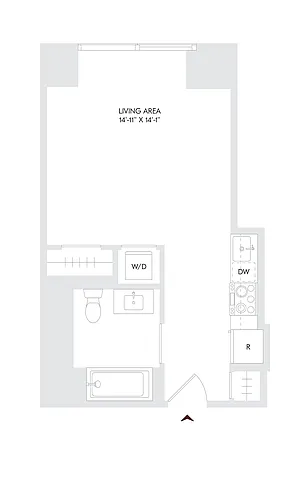Floor plan Studio D
