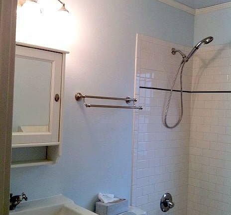 Recently updated bathroom.