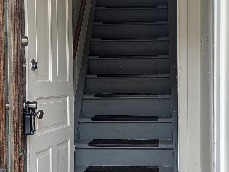 Going into apartment