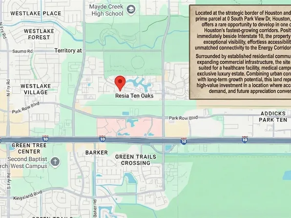 0 S Park View Dr, Houston, TX 77084