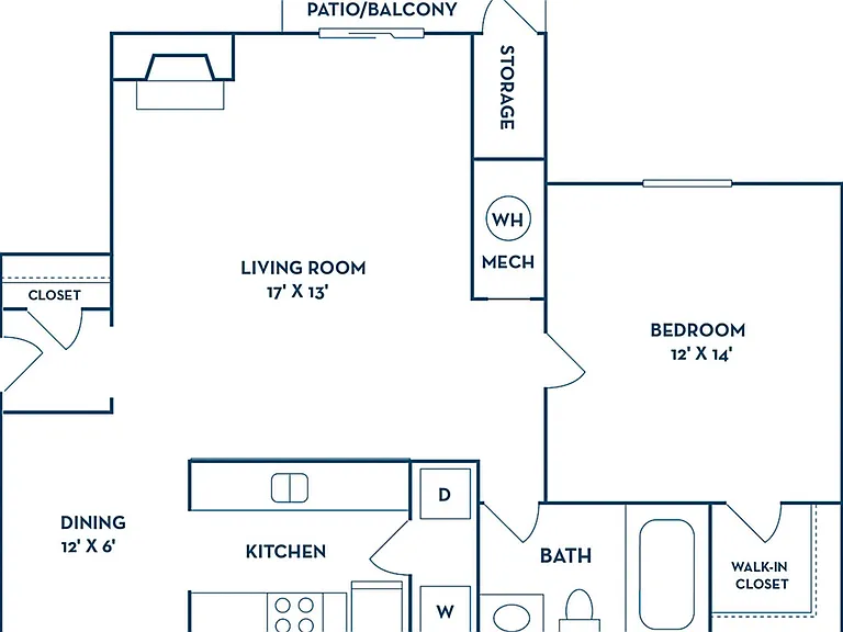 1 Bedroom | 1 Bath | 754 SF 1 Bedroom | 1 Bath | 754 SF