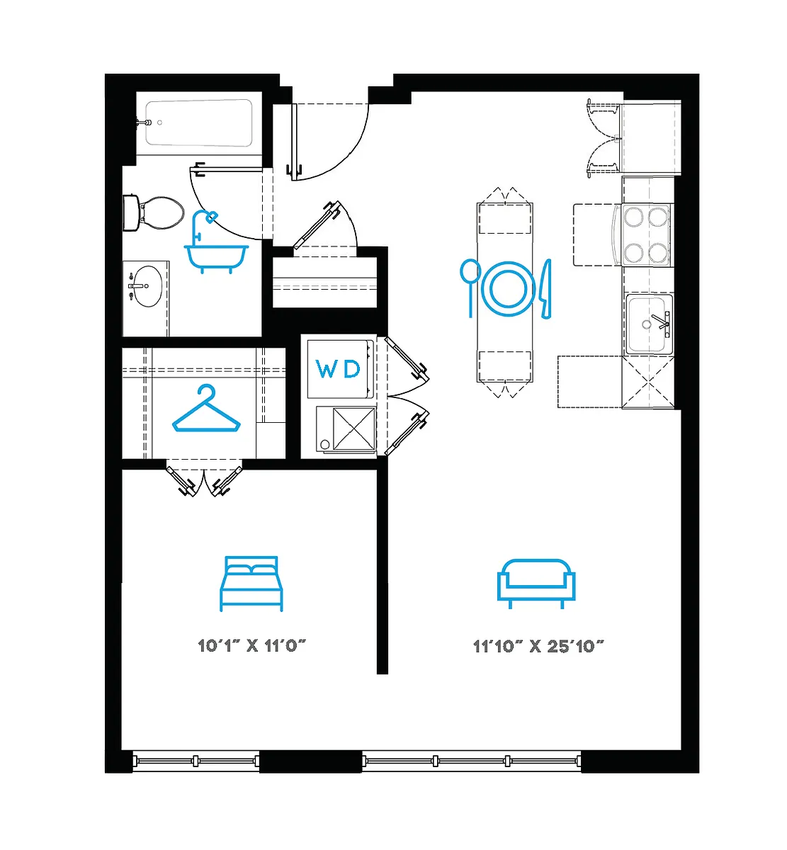 Floor plan J2 - Terrace